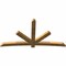 Ekena Millwork Alberta Rough Sawn Timber Gable Bracket, Western Red Cedar, 108"W x 58"H x 4"D x 6"F, 13/12 Pitch GBW108X58X0406ALB00RWR - alternate 4